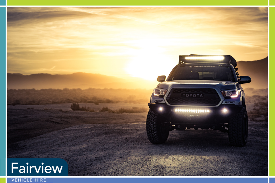 Toyota Hilux rental in the sunset